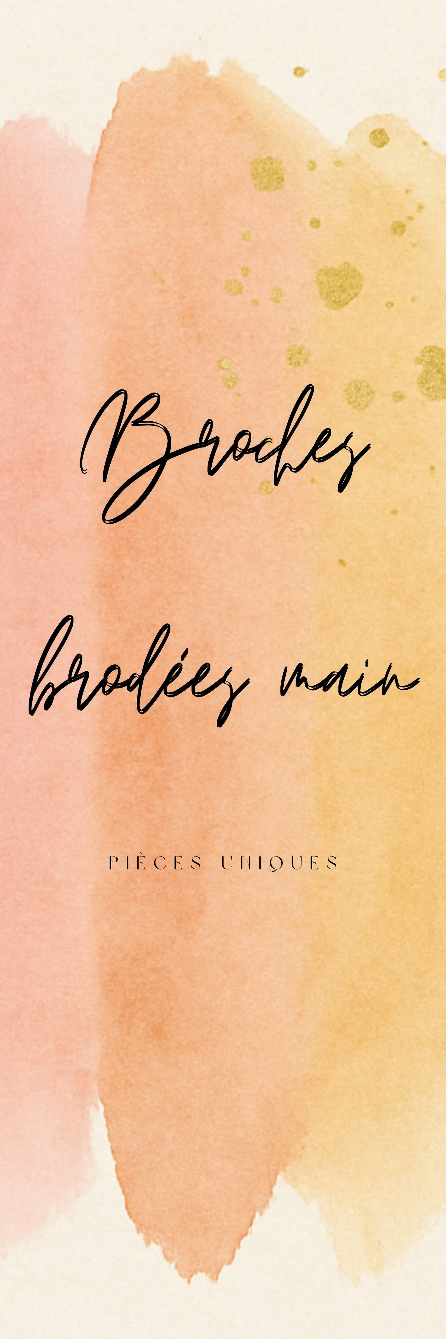 Broches brodées main – Pièces uniques en broderie artisanale