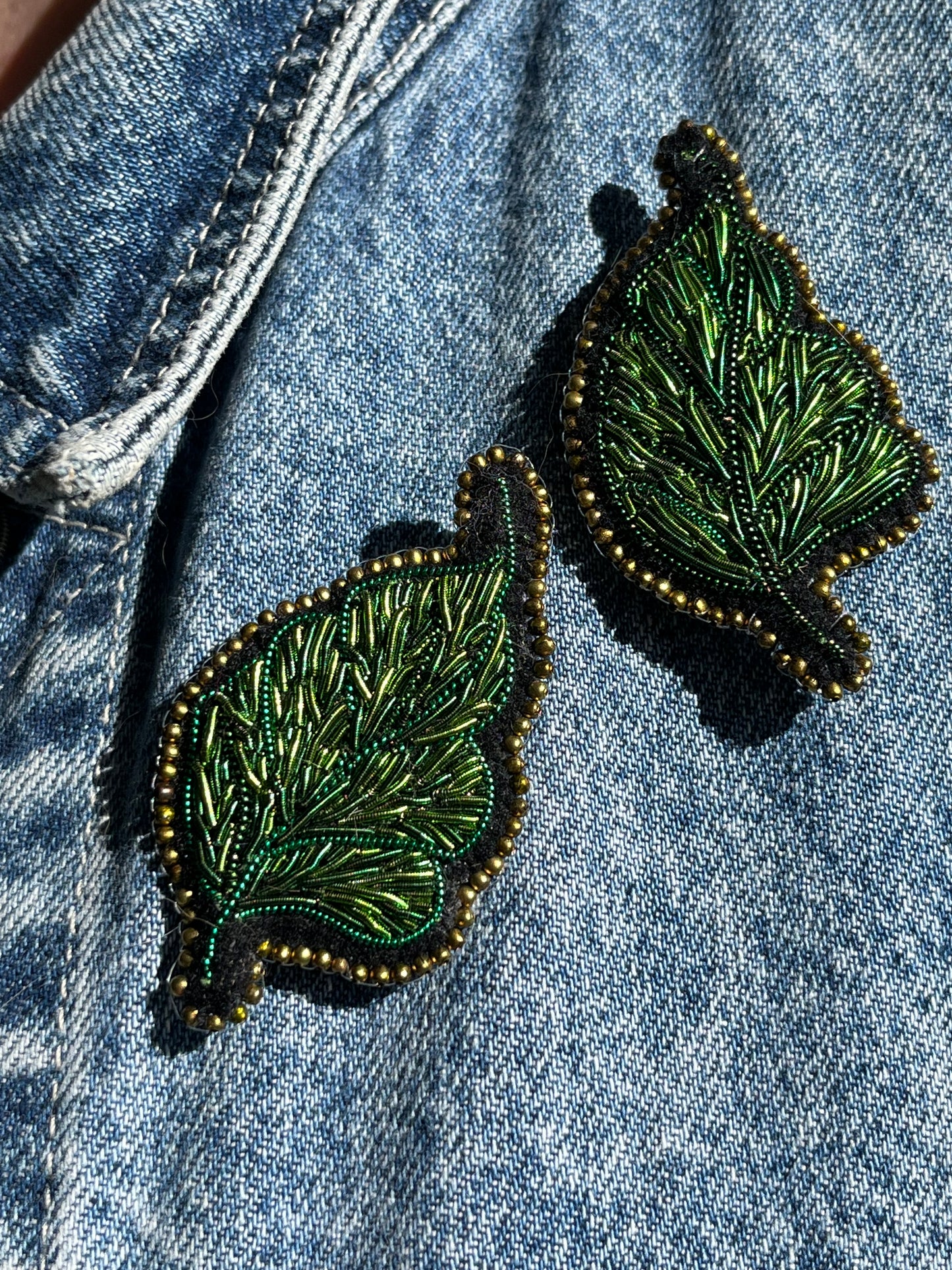 Broche Feuille de Rosier 2.0