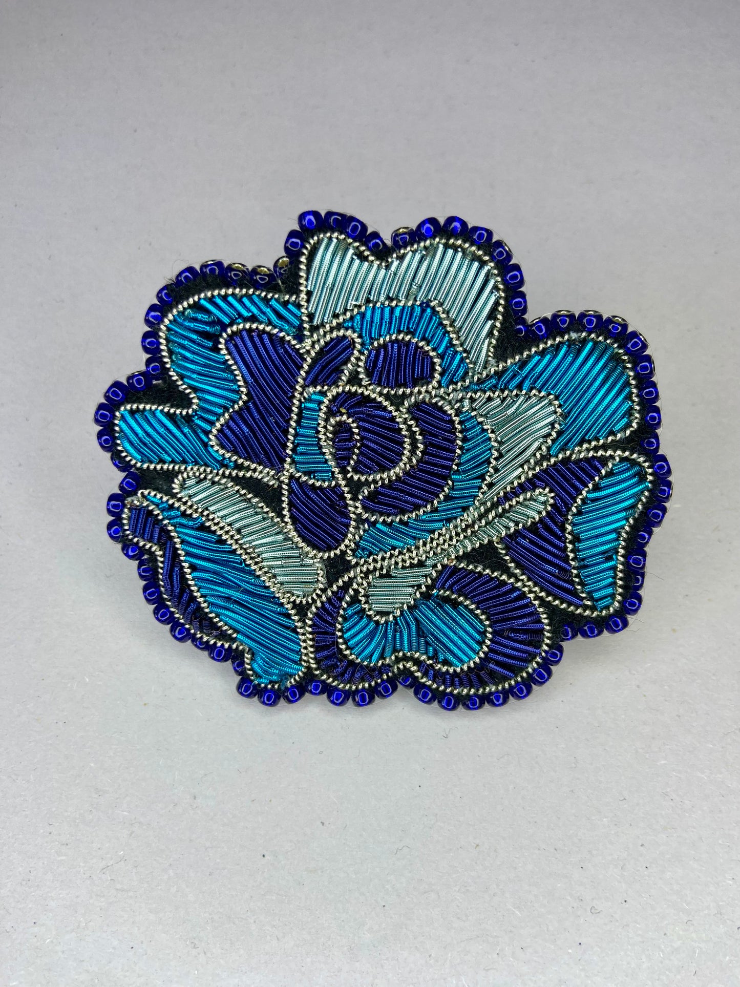 Broche Rose Givrée